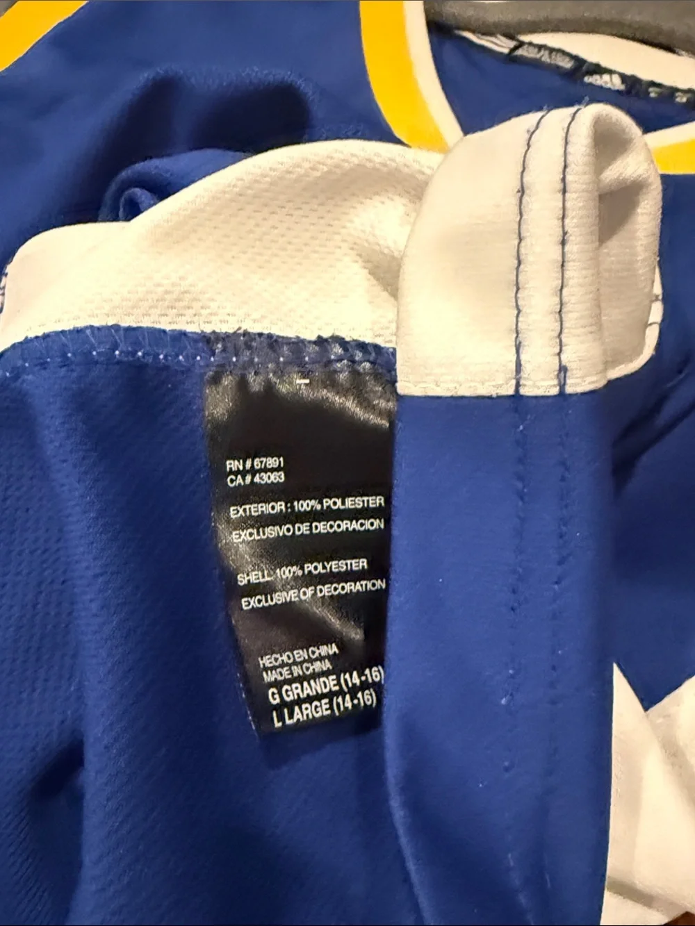 Curry adidas Kids Golden State Warriors Blue & Yellow Jersey #30